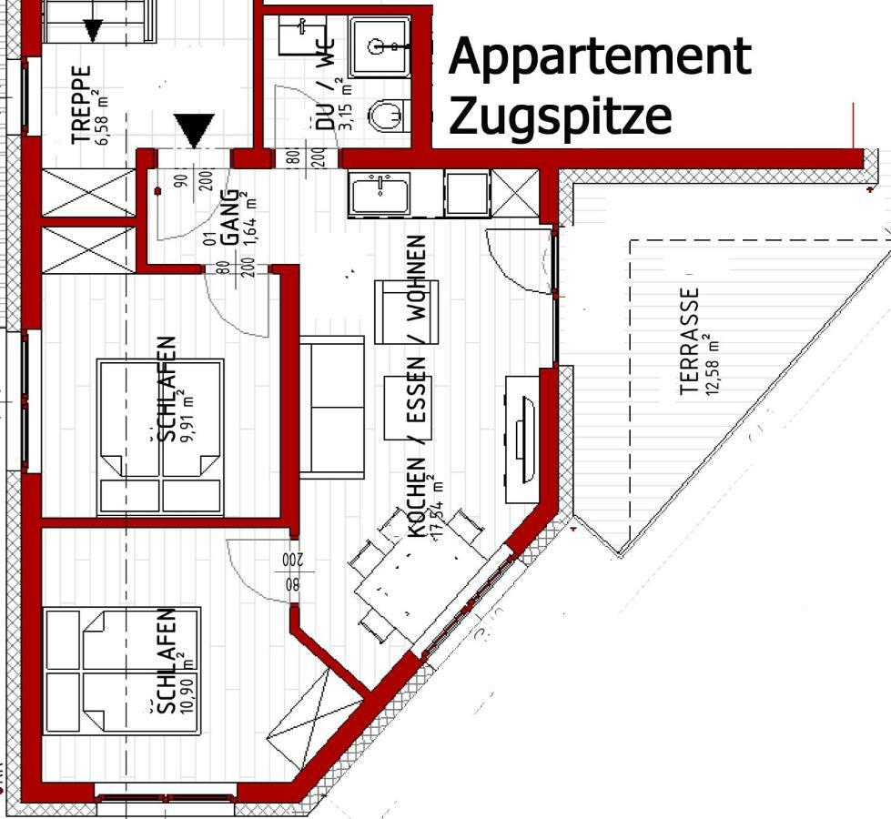 Zugspitzappartements Ehrwald Kültér fotó